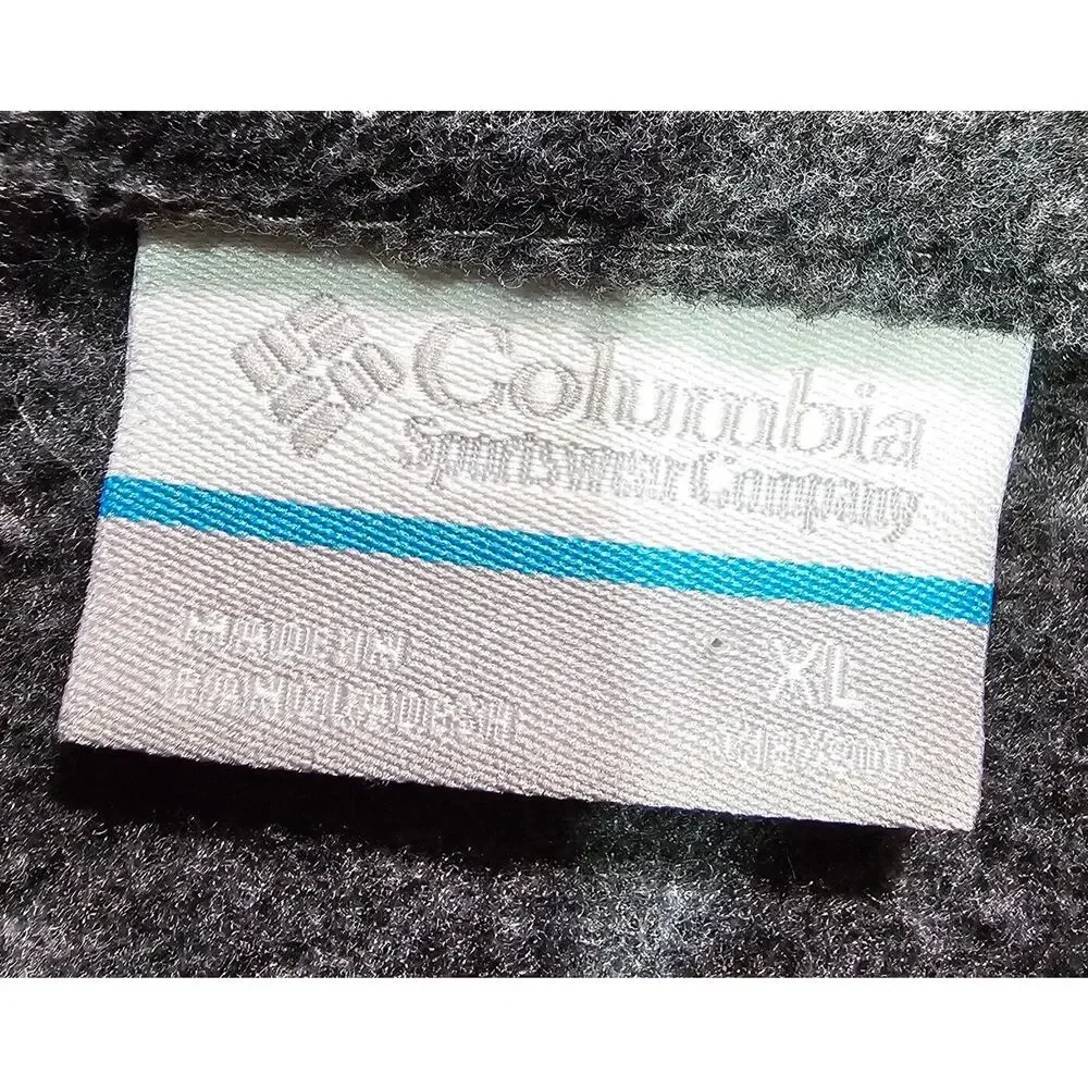 Columbia Steens Mountain Fleece Zip Up Jacket Blue Gray BOYS YOUTH SIZE XL